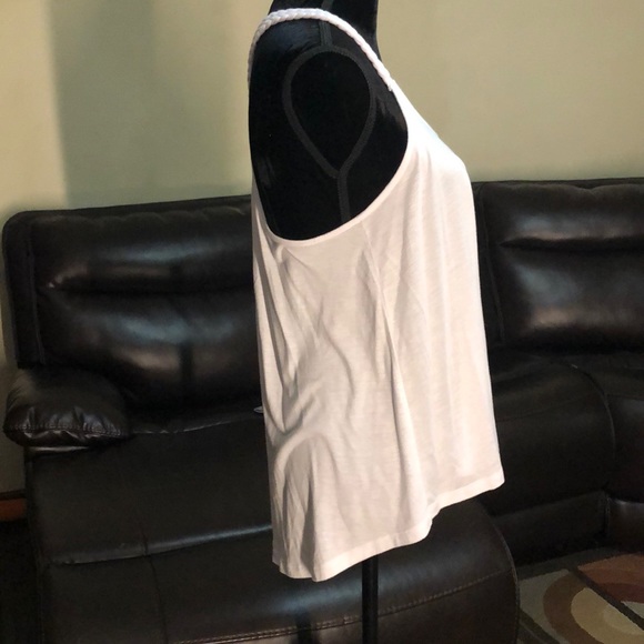 MUDD White Braided Straps Tank Top Size XL - Picture 3 of 6